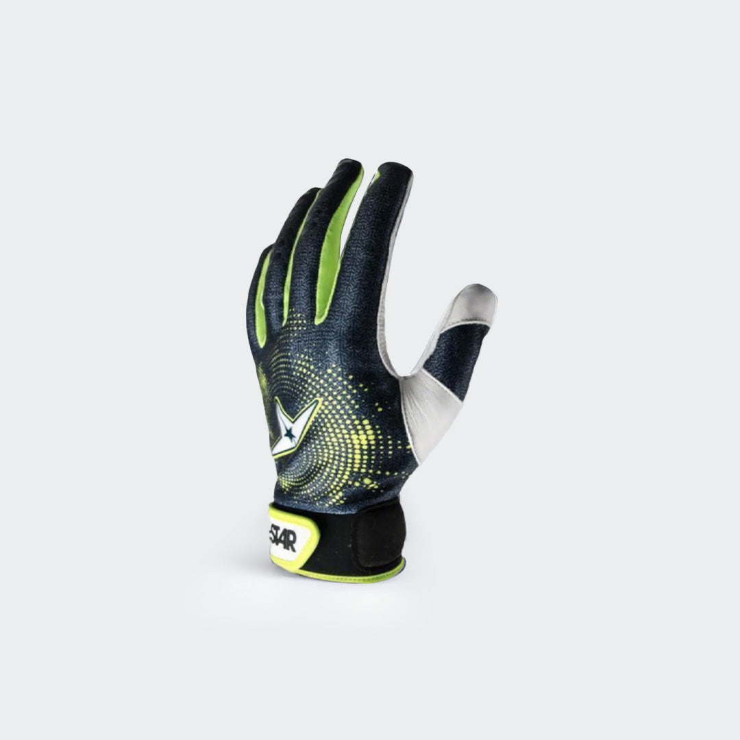 Front view of All-Star protective catcher inner glove in green