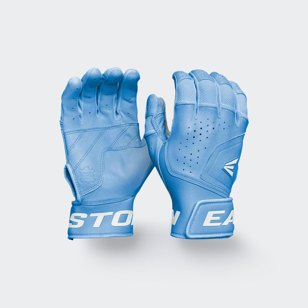 Pair of Easton Mav Pro blue batting gloves