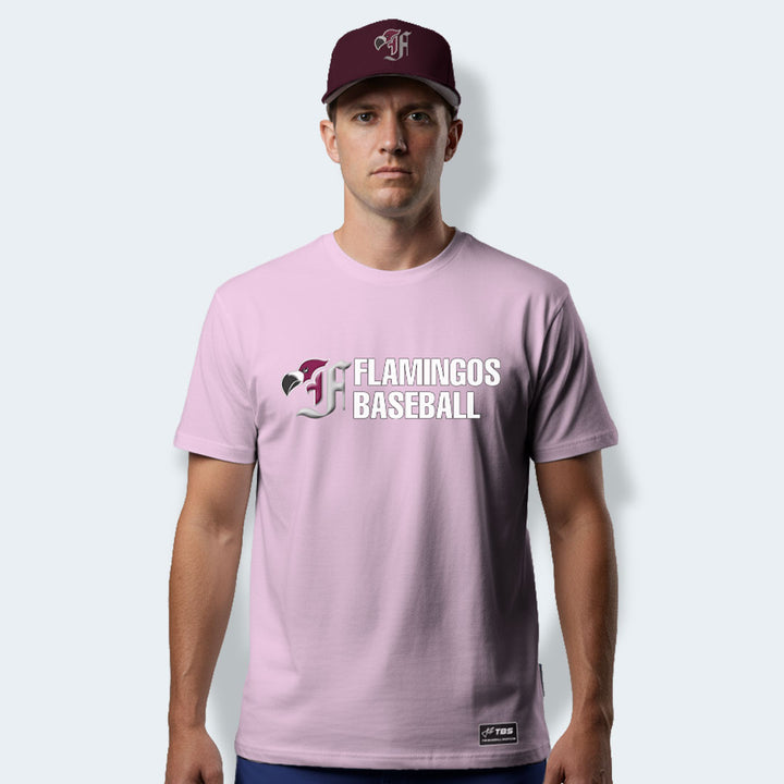 Adult Cotton Rose T-Shirt / Berlin Flamingos