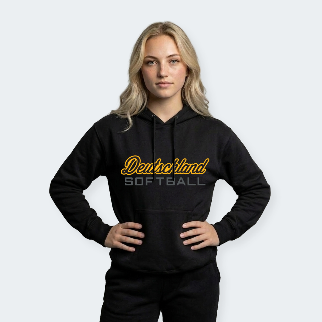 Adult Cotton Hoodie - Deutschland Softball