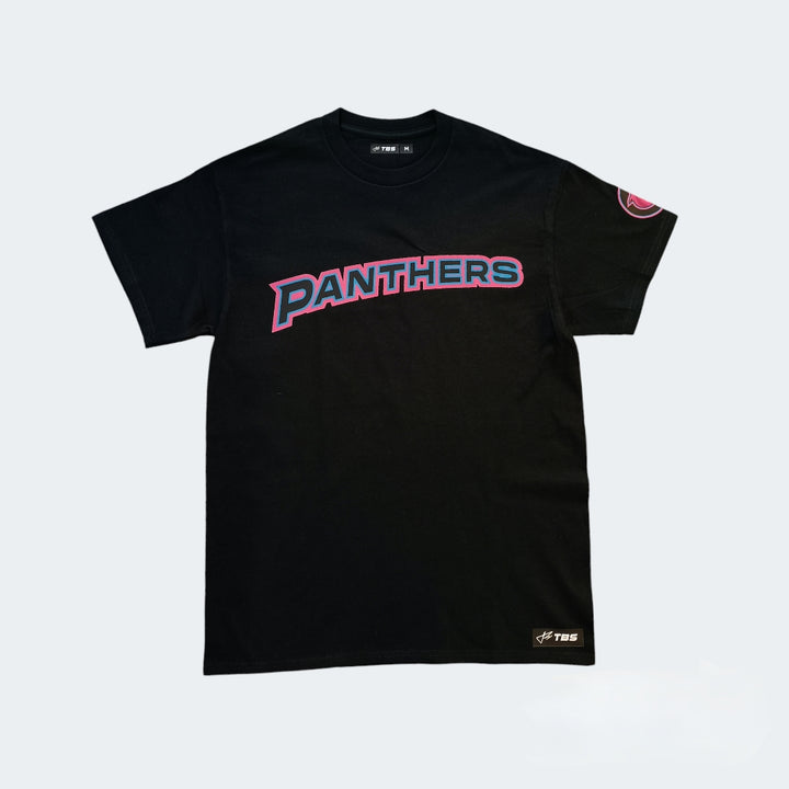 Adult Cotton T-Shirt / Pink Panthers - Black