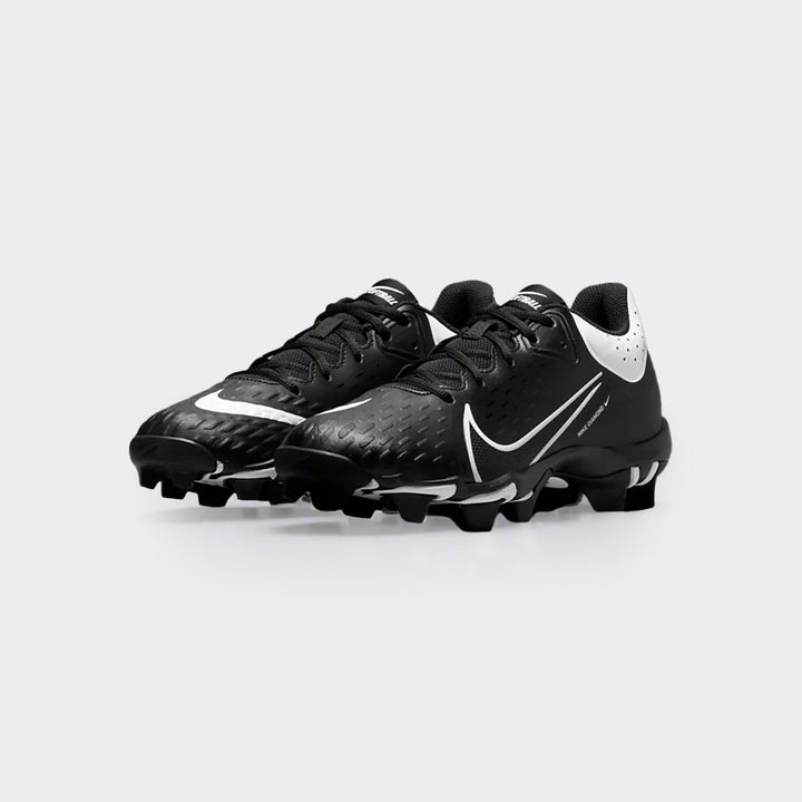 Nike Hyperdiamond 4 Keystone women’s softball cleats, black and white pair