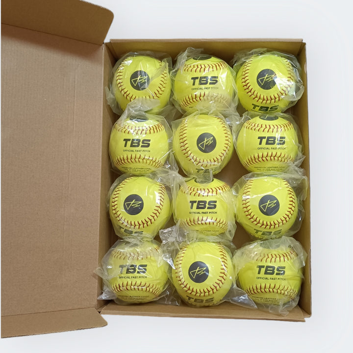 12 x TBS Fastpitch Softballs 12 inch