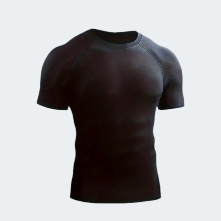 Schwarzes Dry-Fit-Kompressionsshirt für Herren