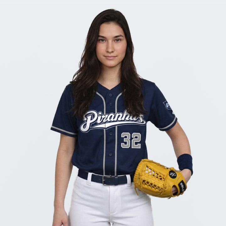 Offizielles Piranhas 2022 Softballtrikot