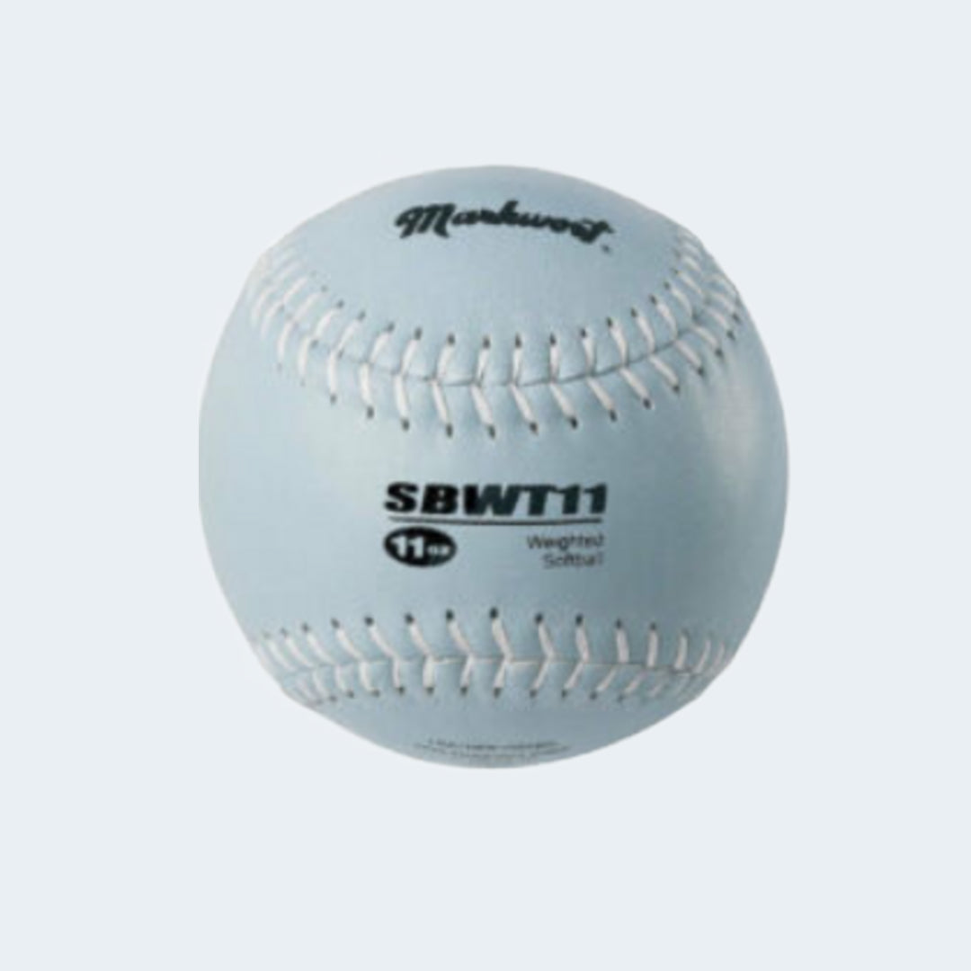 Weighted Leather Softball (SBWT) Weight 11 oz
