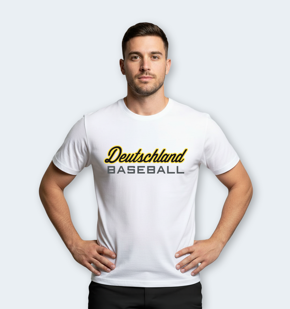 Adult Cotton T-Shirt / Deutschland Baseball
