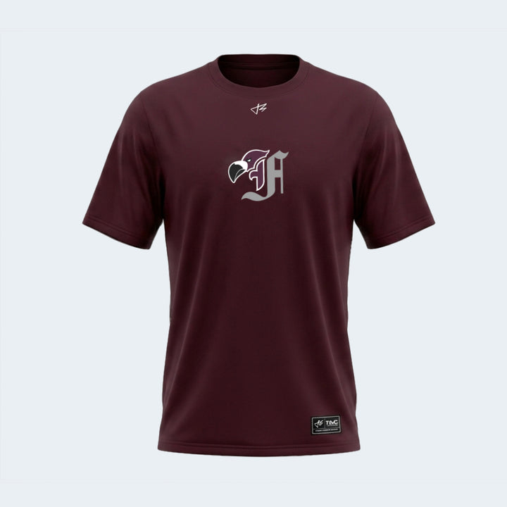 Adult Maroon T-Shirt /  Berlin Flamingos