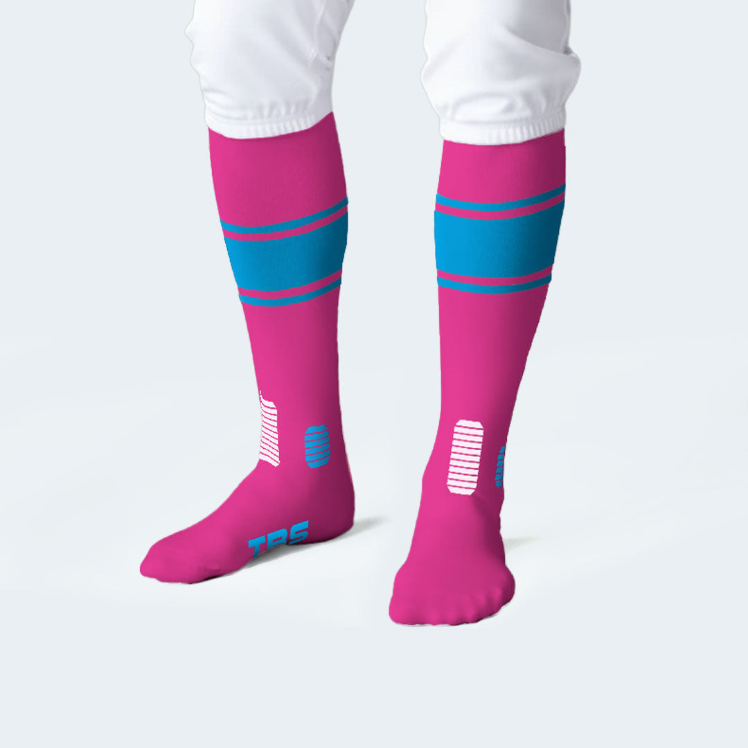 Adult Socks - Pink/Blue