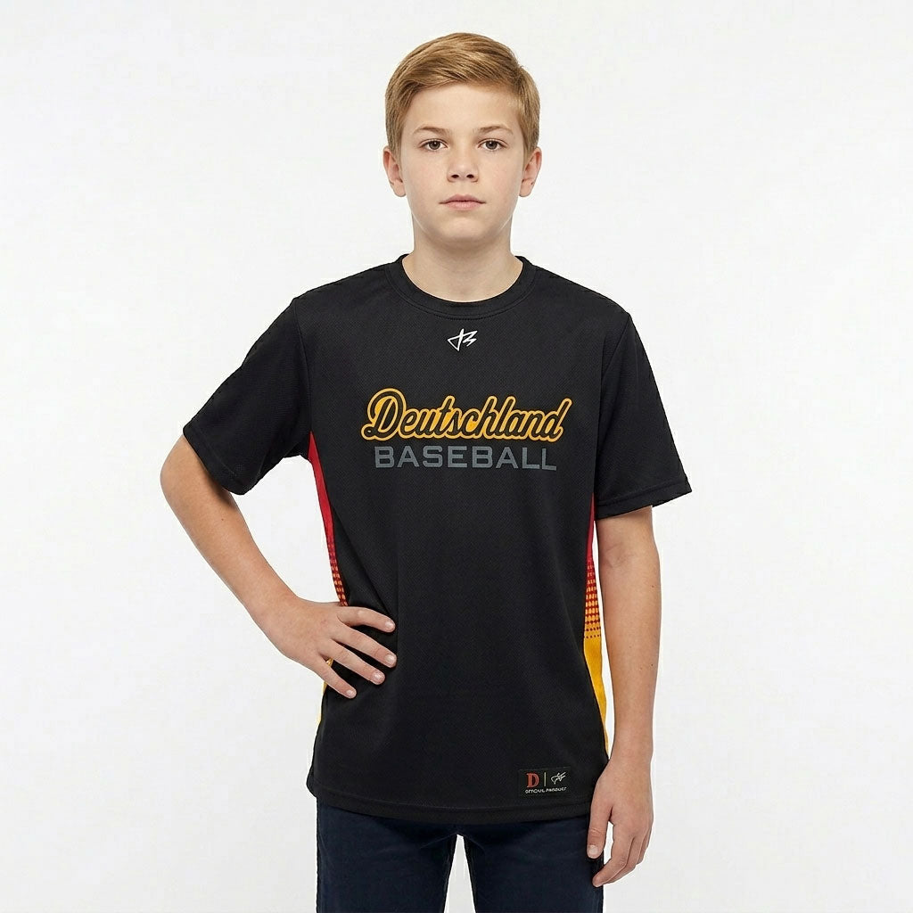Youth Black T-Shirt /  Deutschland Fan Shop