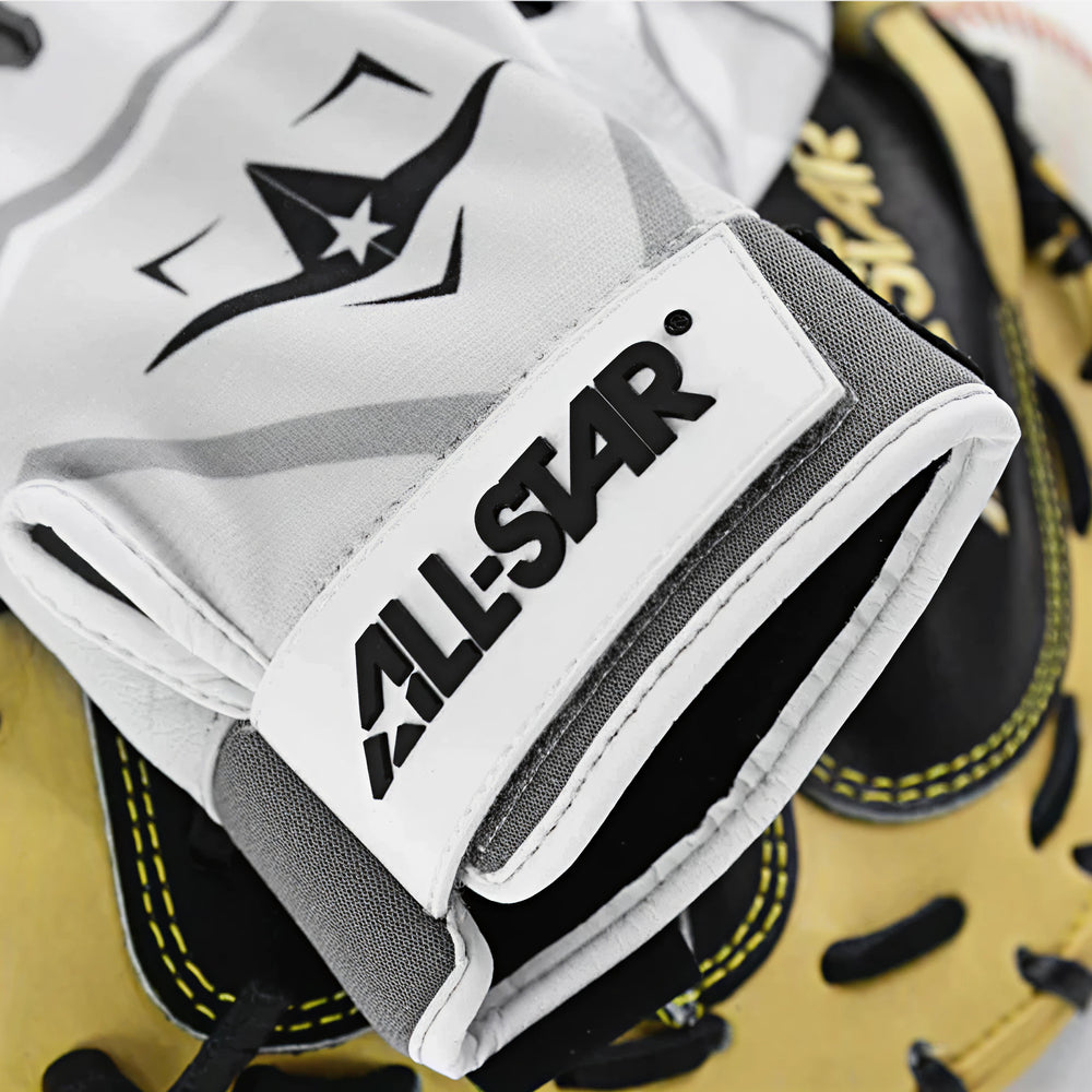 All Star CG6001-A Catcher's Inner Glove RHT Natural — detail close-up