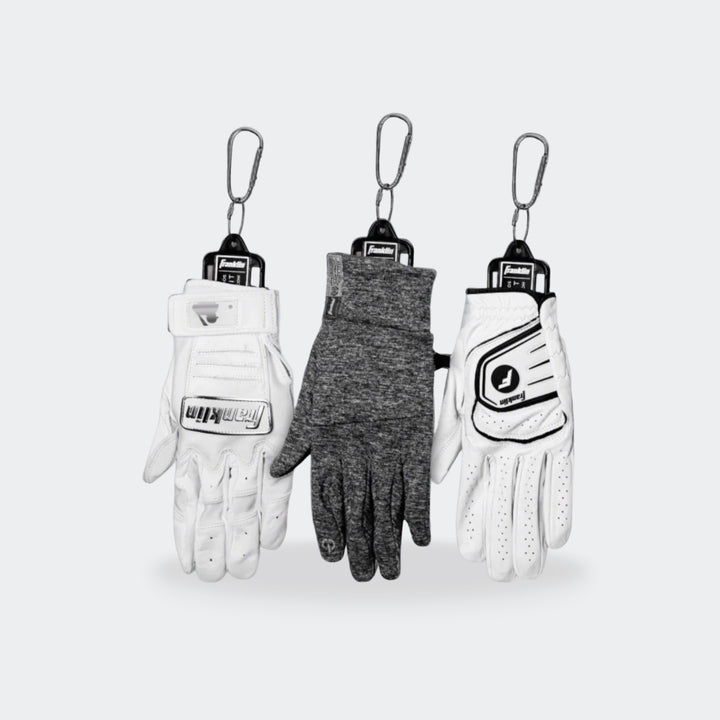 Franklin Aerator Batting Glove Black — back view