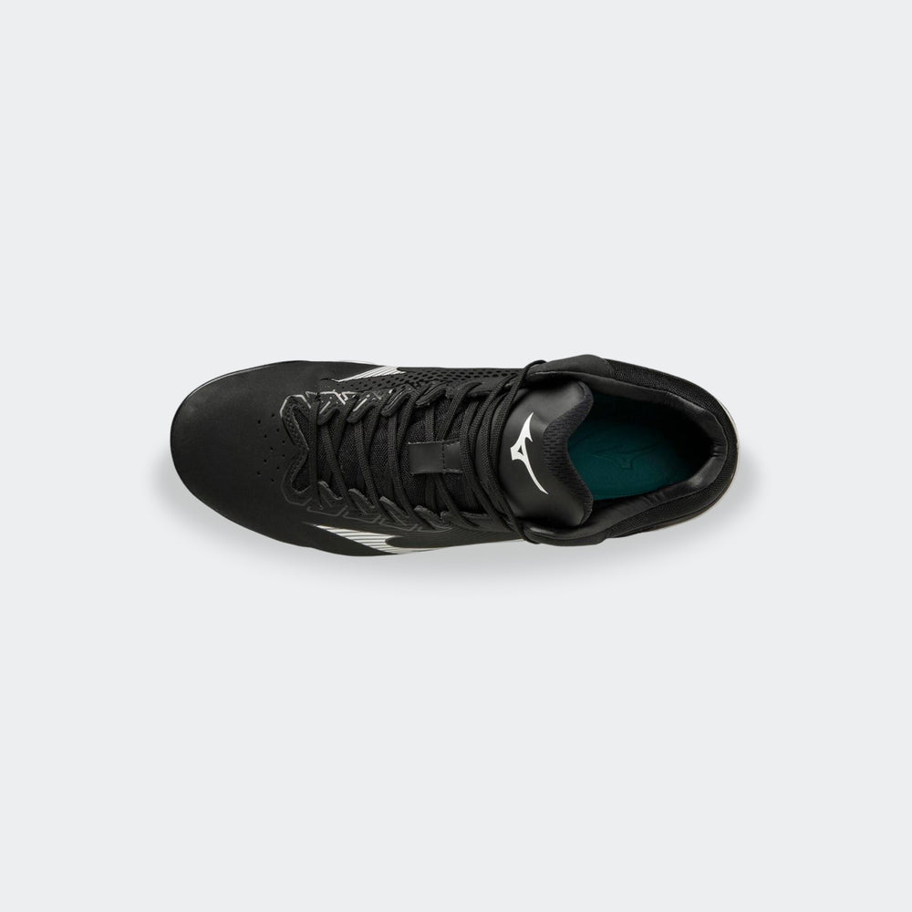 Mizuno Wave Lightrevo Mid baseball shoe — back view
