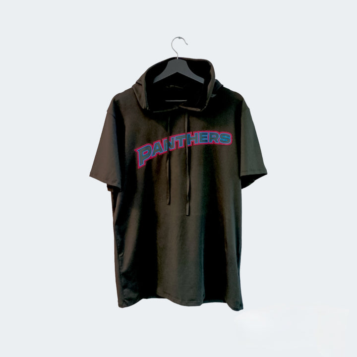 Schwarzes Dry-Fit Kapuzenshirt für Herren / Pink Panthers
