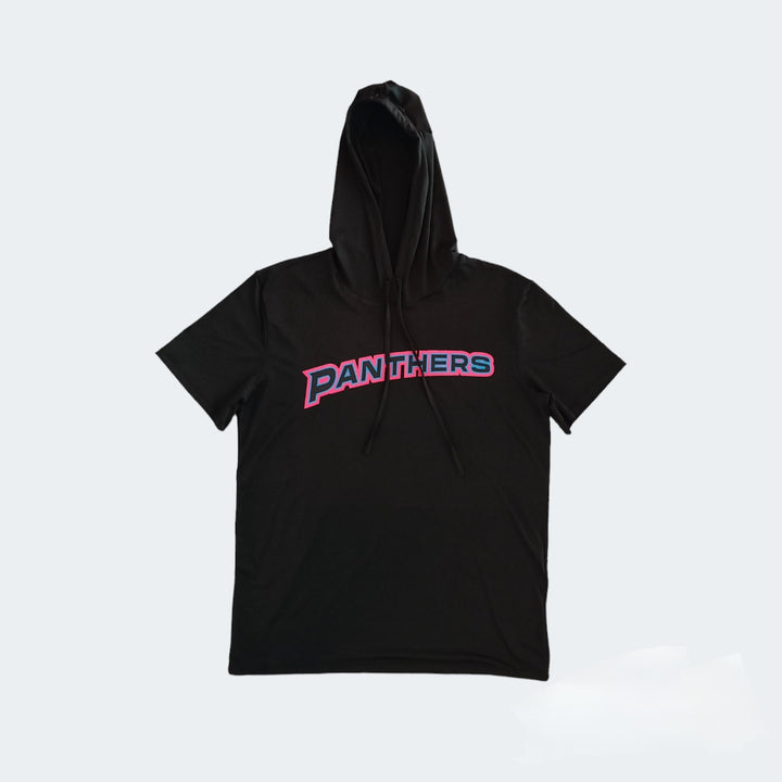 Schwarzes Dry-Fit Kapuzenshirt für Herren / Pink Panthers