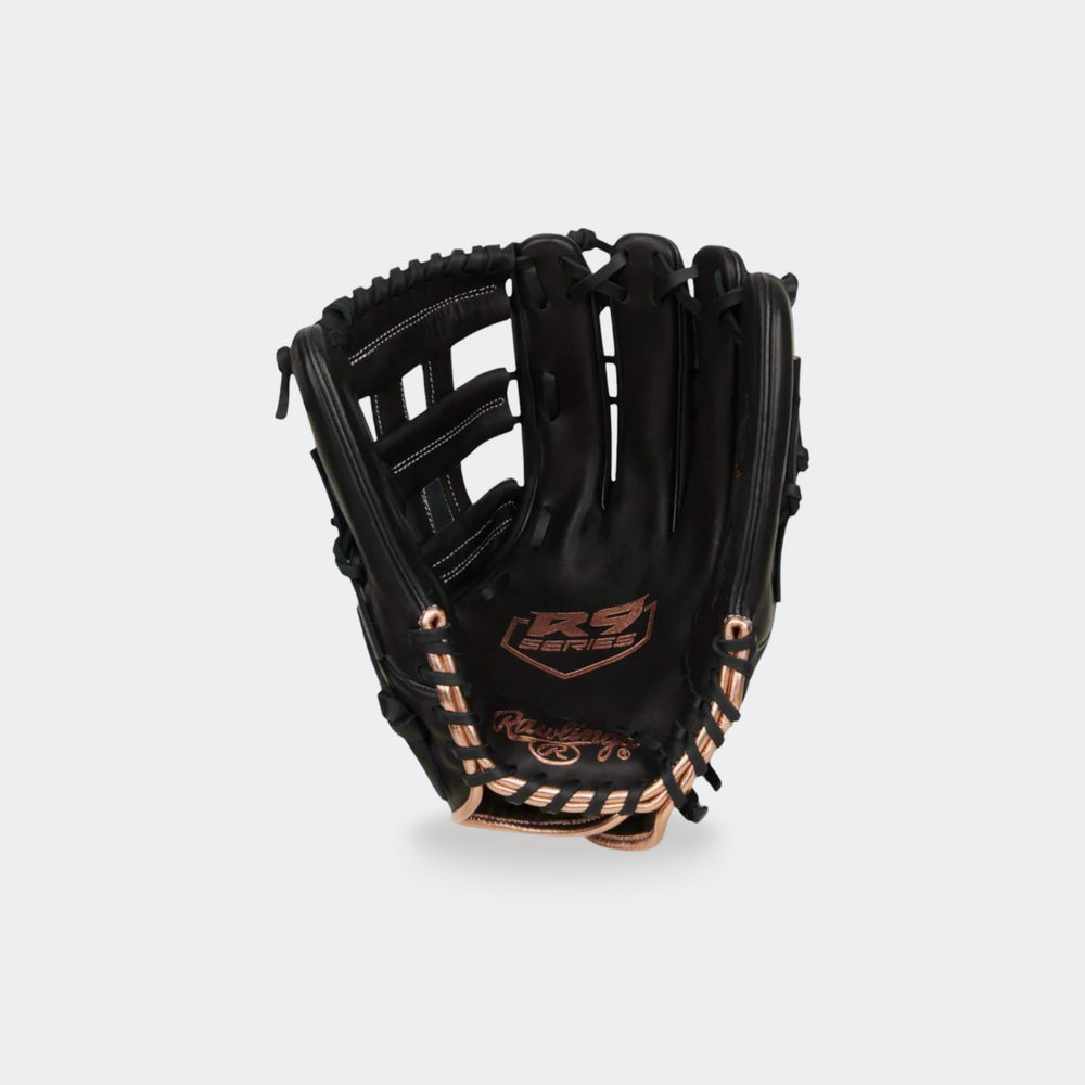 Rawlings R9SB130-6B softball glove 13" RHT — back view