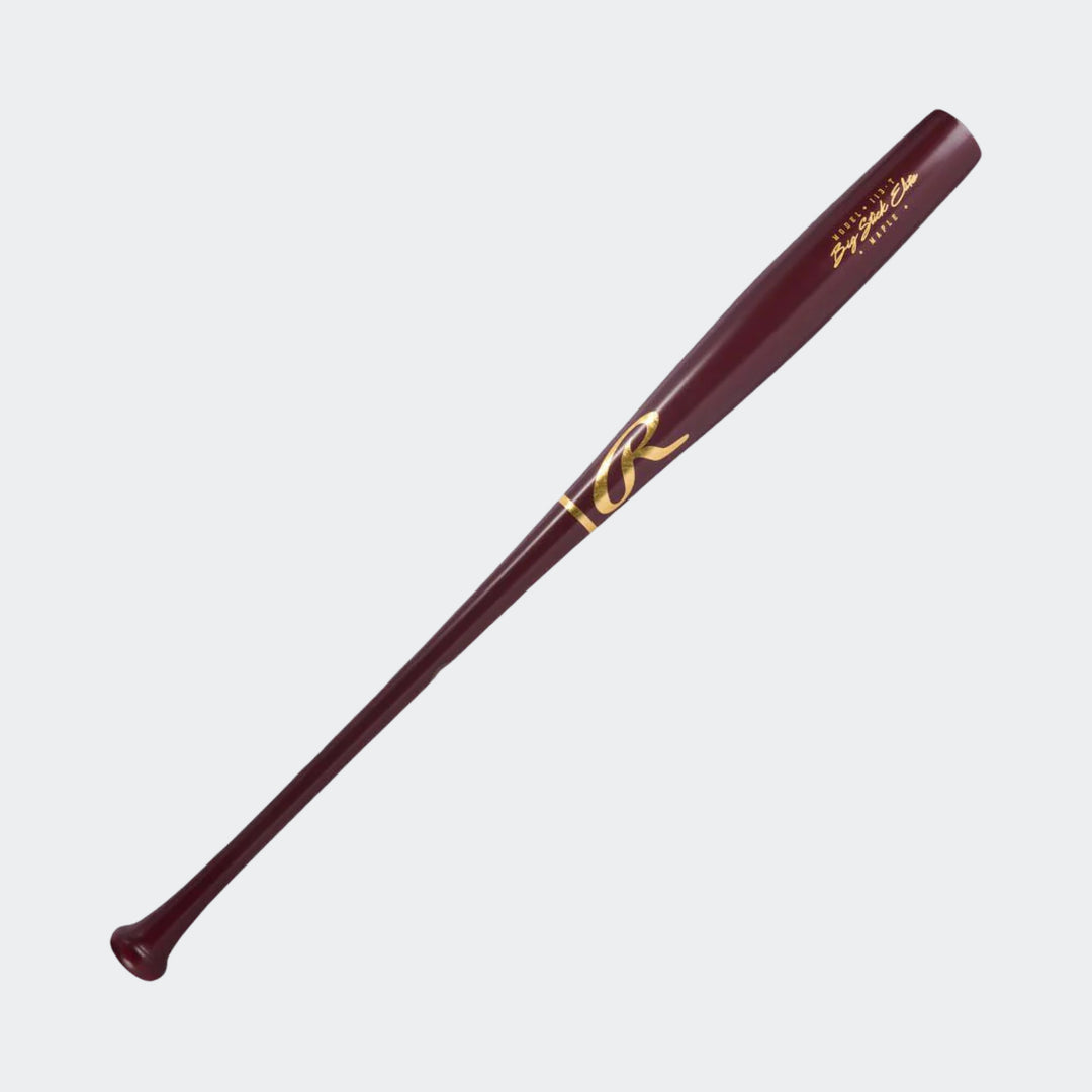 Rawlings Torpedo Maple Wine 34” Wood Baseball Bat Front view