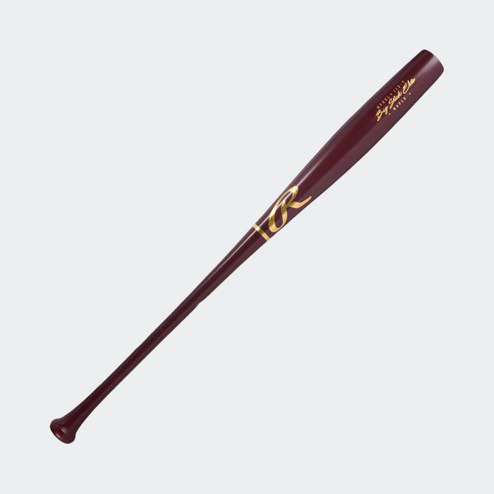 Rawlings Torpedo Maple Wine 34” Wood Baseball Bat Front view