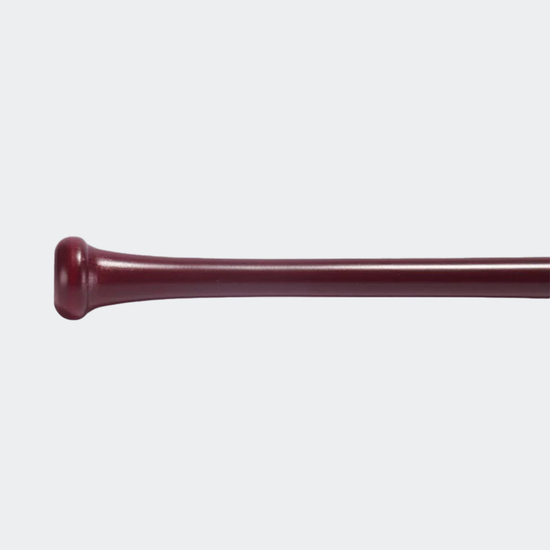 Rawlings Torpedo Maple Wine 34” Wood Baseball Bat grip view