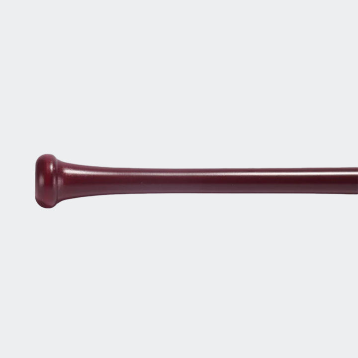Rawlings Torpedo Maple Wine 34” Wood Baseball Bat grip view