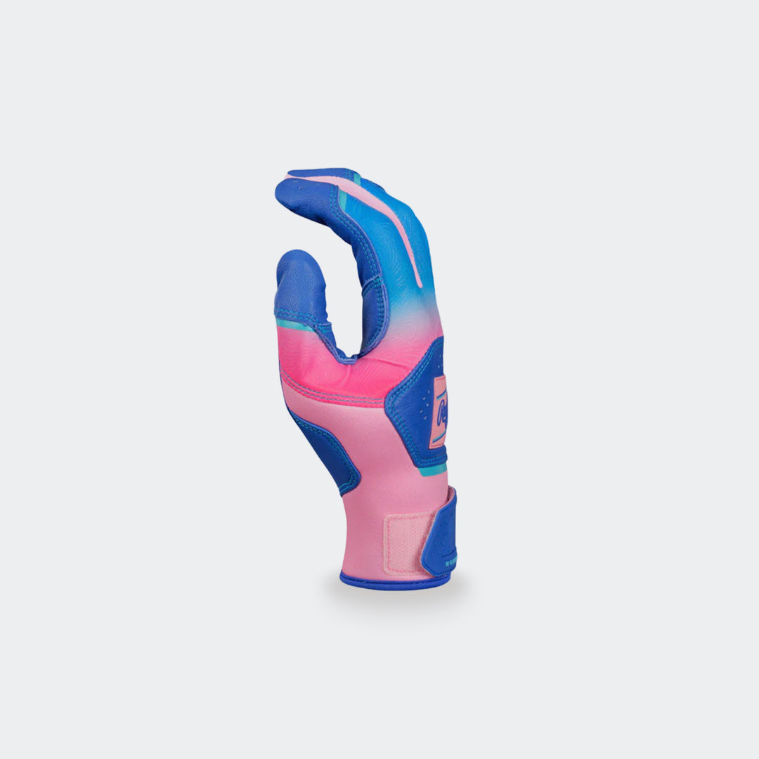 Rawlings WH25BG Workhorse Fun Burst Royal/Pink — palm view