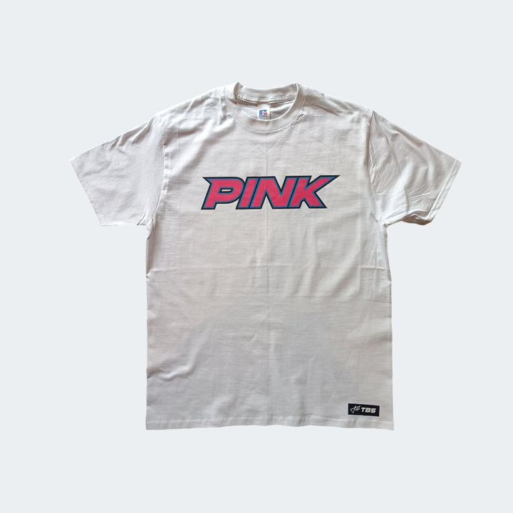 Adult Cotton T-Shirt / Pink Panthers - White