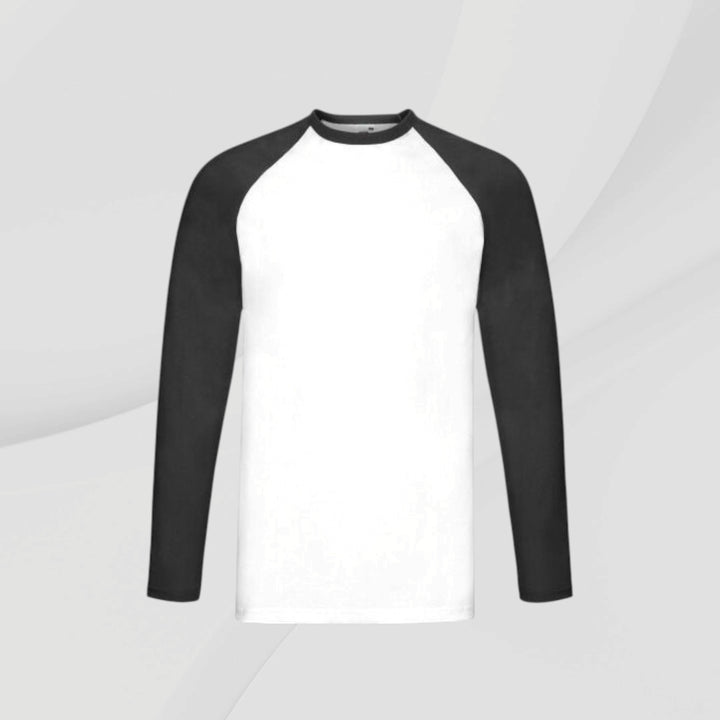 Long Sleeve Baseball T - Navy / White