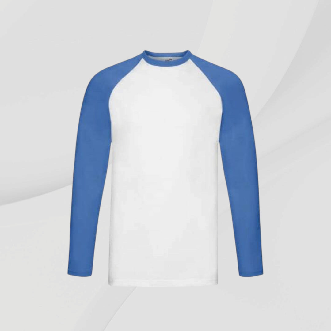 Long Sleeve Baseball T - Royal / White