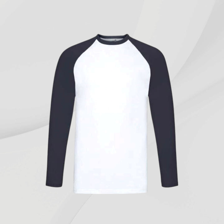 Long Sleeve Baseball T - Black / White