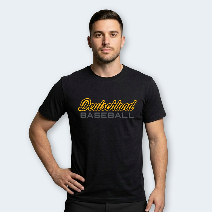 Adult Cotton T-Shirt / Deutschland Baseball