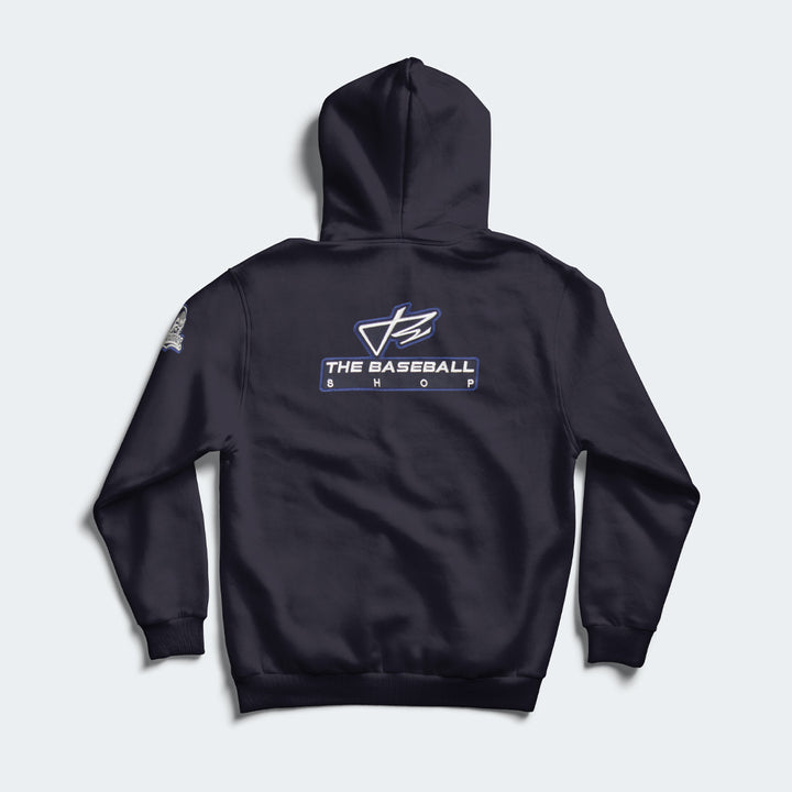 Baseball hoodie Piranhas back