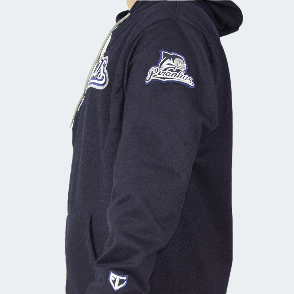 Baseball Hoodie Piranhas side