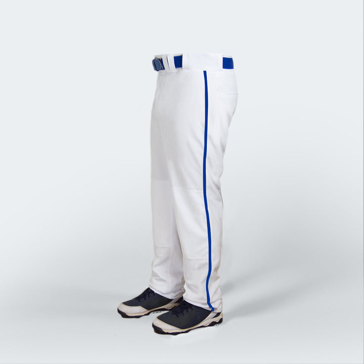 Baseball pants leg trim side royal
