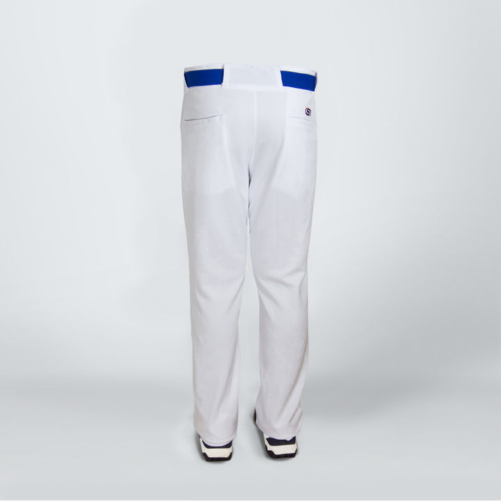 Baseball pants straight with leg trim back