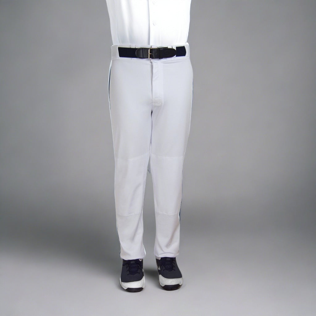 Semi relaxed baseball pants front