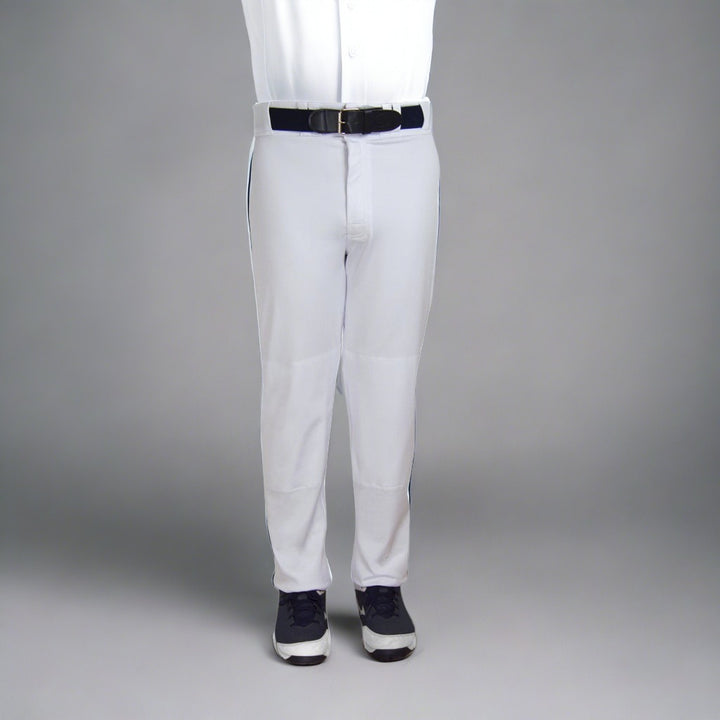 Semi relaxed baseball pants front